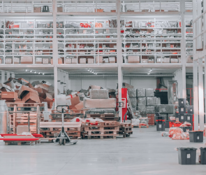 A modern smart warehouse